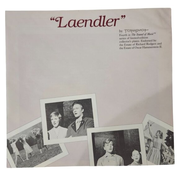 Vintage The Sound of Music Laendler Collector’s Plate 1987 Edwin M Knowles - Picture 3 of 7